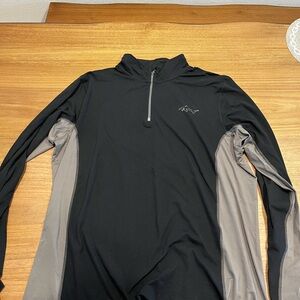 Greg Norman Collection Black and Gray Men's Pullover